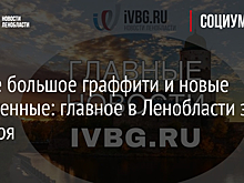 Самое большое граффити и новые зараженные: главное в Ленобласти за 5 октября