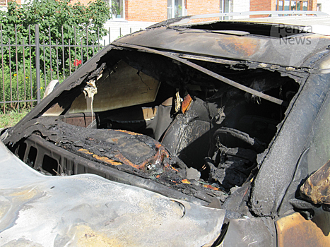 Угнанный в Сердобском районе «ВАЗ» найден полностью сгоревшим