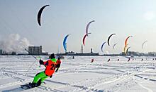 В Пермском крае прошли всероссийские соревнования по сноукайтингу «Строгановская миля»