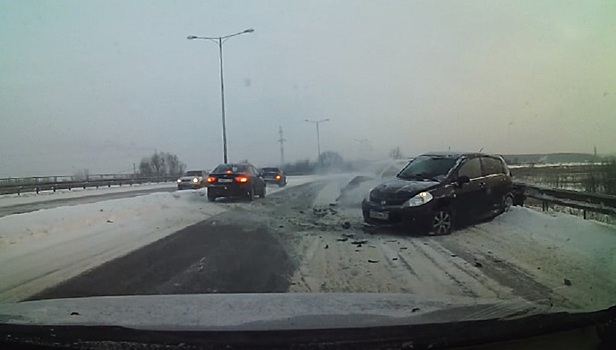Серьезная авария в Старом Осколе попала на видео