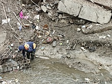 В Новосибирске специалисты МАСС устранили затор в русле реки Ельцовка-1