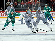 Драка вратарей и разгром в финале: Как прошел второй день Матча звезд КХЛ