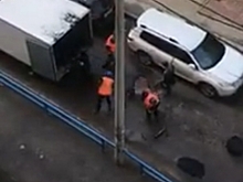 Лужи заасфальтировали в Советском районе