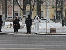 «Смерть» с косой вышла на проспект Гагарина