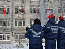 Деды Морозы - спасатели поздравили с Новым годом детей в самарской больнице, спустившись с крыши