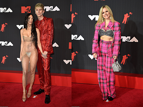 Меган Фокс в «голом» платье, Аврил Лавин в костюме из 2007-го и другие на MTV VMA