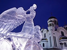 На Урале представили ледяные скульптуры Менделеева, космонавта и святого Симеона