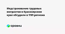 Медстрахование трудовых мигрантов в Красноярском крае обсудили в ТПП региона