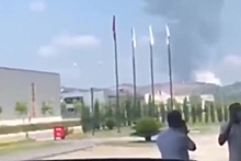Взрыв на фабрике в Турции попал на видео