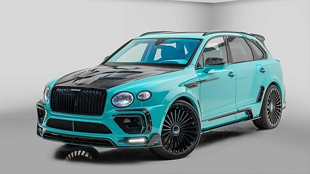 Ателье Mansory представило бирюзовый кроссовер Bentley Bentayga Speed