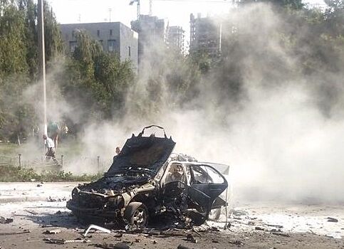 Первые фото с места взрыва в Киеве