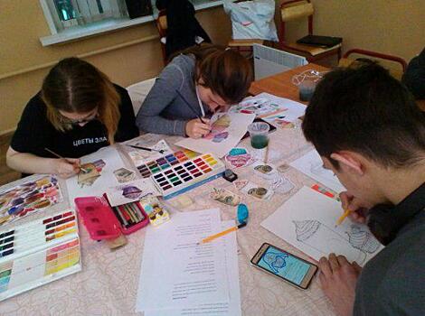 В одном из колледжей САО школьников научат рисовать акварелью и делать быстрые эскизы