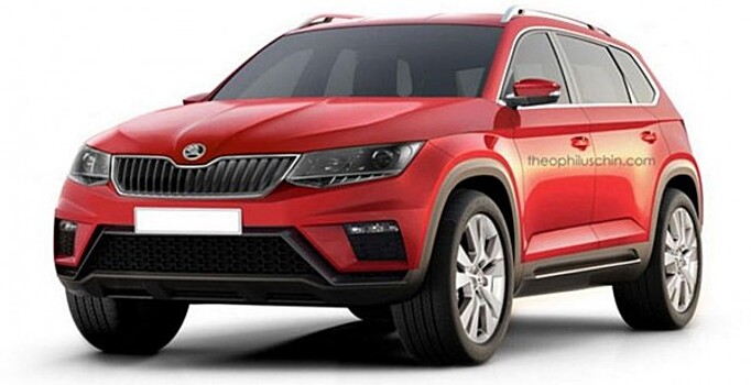 Рендерные фото обновленного Skoda Yeti появились в Сети