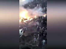 Появилось видео с места падения самолета в Пакистане