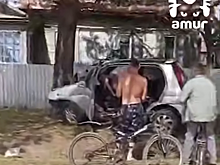 В Приморском крае школьница на джипе врезалась в дерево