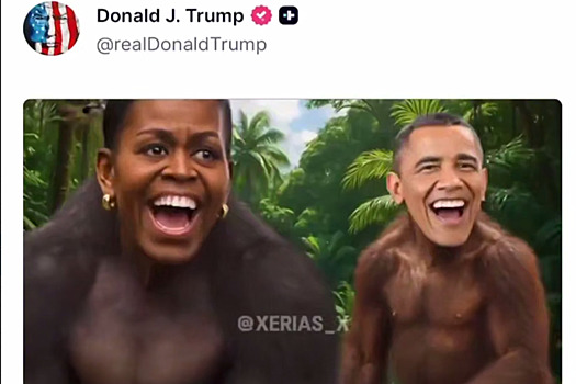 Скандал в каменных джунглях: Трамп отказался извиняться за видео с расистскими изображениями Обамы