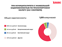 В Калининградской области сократился долг по транспортному налогу