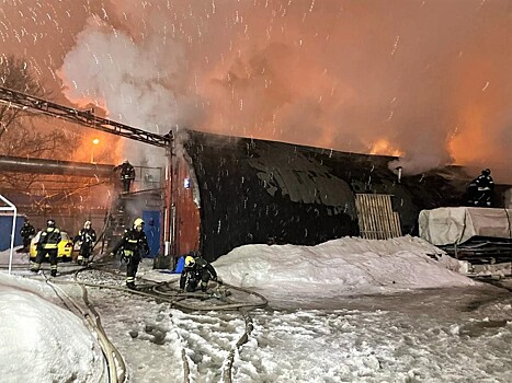 19 марта крупный пожар ликвидировали огнеборцы Юго-Восточного округа