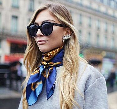 Как стильно завязать платок на шее