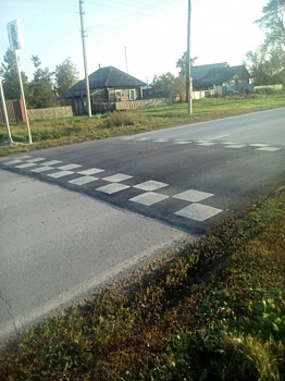 Трассу, проходящую через Быстровку, сделали безопасной для пешеходов