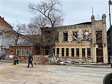 В центре Самары обрушилась стена дома