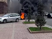 В Киеве под зданием городской администрации произошел пожар