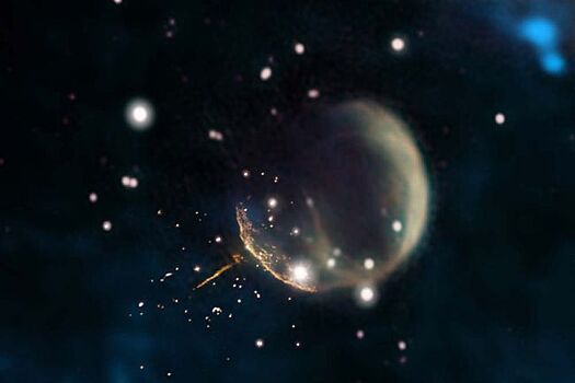 «Пульсар-снаряд» был вытолкнут со стороны сверхновой с гигантской скоростью
