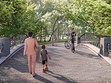 В парке "Кусково" в Москве отремонтируют Горбатый мост
