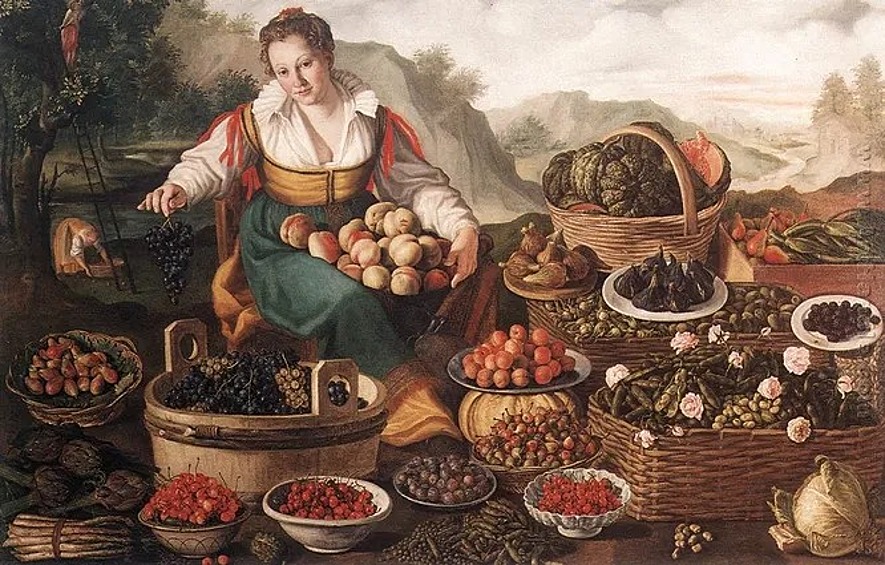 Овощи были еще одним популярным продуктом после каш. Картофеля и томатов еще не было, зато главным блюдом стола была репа, которую ели в сыром или вареном виде, а также редька, брюква и капуста.