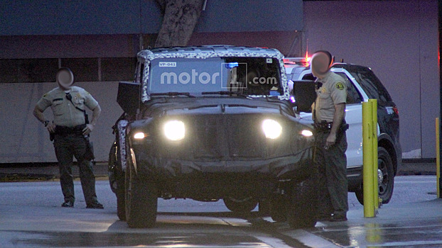 Тестовый прототип Jee Wrangler остановила полиция