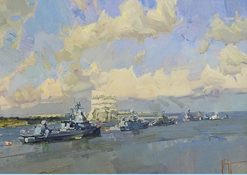 Выставка картин севастопольских художников, посвящённая Дню ВМФ, будет открыта в Доме офицеров Черноморского флота