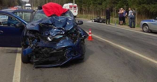 Смертельная авария в Подмосковье унесла жизнь байкера, а его жену отправила в реанимацию