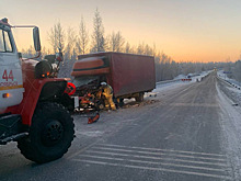Кабина всмятку: в ДТП на трассе Сургут — Салехард пострадал водитель «Газели»