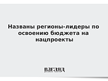 Стали известны регионы-лидеры по исполнению бюджетов на нацпроекты