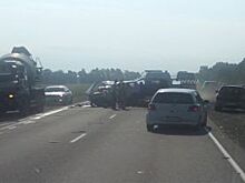 На бийской трассе Тойота Камри протаранила Ниву