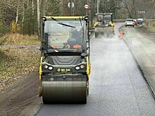 В Кирове ремонтируют дорогу к Порошино
