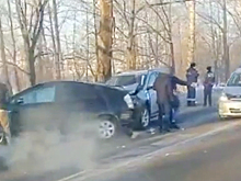 В российском городе столкнулись 11 машин