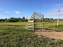 Накануне мундиаля в Кадые построили чудесные ворота из горбыля