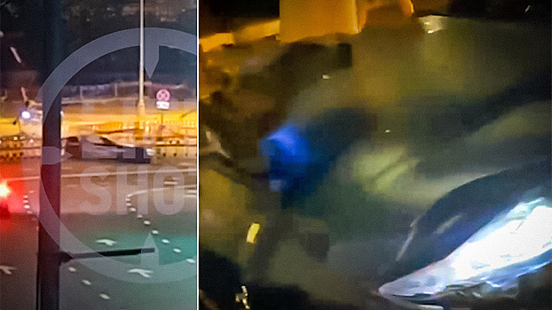 Ferrari за 20 миллионов рублей разбили у "Москва-Сити"