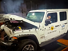 Появилось видео провального краш-теста Jeep Wrangler