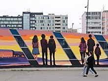 Сгенерированное нейросетью граффити о Нижнем Новгороде появилось около стадиона на Стрелке