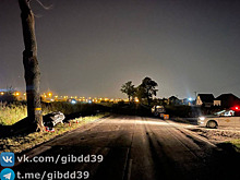 В Гурьевском районе из-за одной машины столкнулись три других авто, пострадали дети