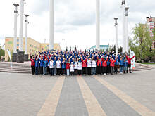 Более 150 молодых людей исполнили песню «День Победы» в Нижнем Новгороде