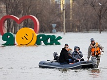 Часть города Орска затонула в результате весеннего паводка