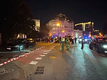 Дептранс опубликовал видео аварии в центре столицы с наездом на группу пешеходов