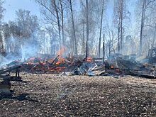 В Татарстане на территории Олуязского лицея загорелся гараж