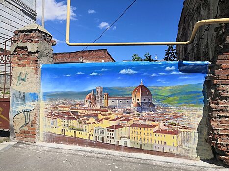 Жителей Саратова призвали спасти фреску с Флоренцией у дома Гектора Баракки