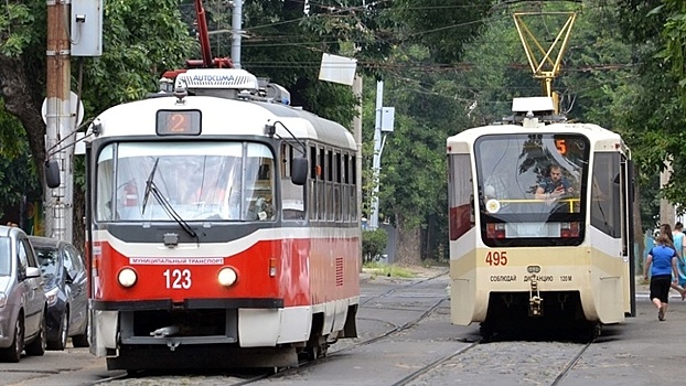 В Краснодаре на пересечении ул. Колхозной и ул. Офицерской отремонтируют трамвайные пути
