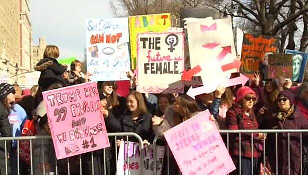 В США и Европе прошли "Женские марши"