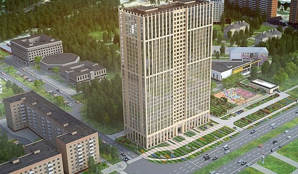 33-этажный небоскреб построили в Обручевском районе